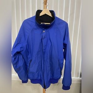 REI Gore-Tex Blue Full-Zip & Snap Men Bomber Jacket Coat Medium